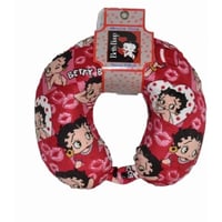 Image 1 of Betty Boop Travel Neck Pillow Memory Foam Travel Neck Pillow Leopard Design