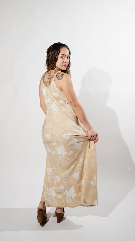 Image of KU'UIPO BEIGE MAXI DRESS