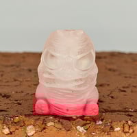 Image 1 of Gus edc lanyard bead- clear/red glow