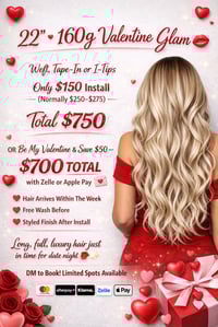 Hair extensions 160 grams 22”