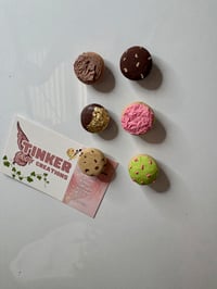 Image 3 of Set of 6 Cookie Food Magnets 