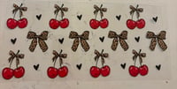 leopard cherries black hearts 
