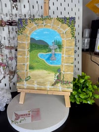 Image 2 of Whimiscal Garden Orginial Canva Art 