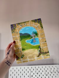 Image 3 of Whimiscal Garden Orginial Canva Art 