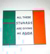 Image 2 of Handmade Canvas Tote Bag with Italian Stunads Saying, Italy, reusable, gift, shopping, reusable