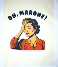 Image 2 of Handmade Oh, Marone! Canvas Tote Bag, Italy, gift, Italian, reusable, gift, shopping, reusable