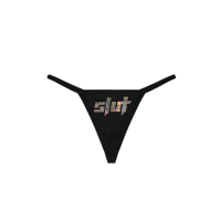 Image 1 of SLUT SEASON RHINESTONE G-STRING THONG