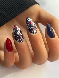 Image 1 of PATRIOTS- NFL nails, football nails