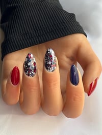 Image 3 of PATRIOTS- NFL nails, football nails