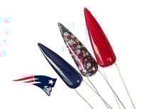 Image 4 of PATRIOTS- NFL nails, football nails