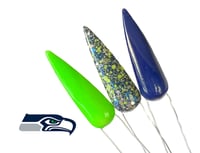 Image 5 of SEAHAWKS- NFL nails, football nails