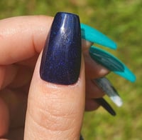 Image 1 of Heart of the Ocean- blue dip powder, blue nail dip, dip powder, nail dip powder, dip powder nails...