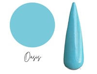 Image 1 of OASIS -blue dip powder, nail dip, blue tonal nails, nail dip powder, dip powder nails, nail dips,...