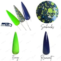 Image 9 of SEAHAWKS- NFL nails, football nails