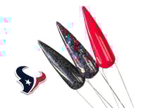 Image 3 of TEXANS- NFL nails, football nails