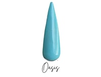 Image 7 of OASIS -blue dip powder, nail dip, blue tonal nails, nail dip powder, dip powder nails, nail dips,...