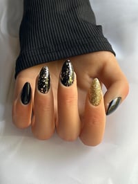 Image 2 of SAINTS- NFL nails, football nails