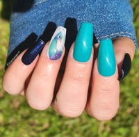 Image 7 of Heart of the Ocean- blue dip powder, blue nail dip, dip powder, nail dip powder, dip powder nails...