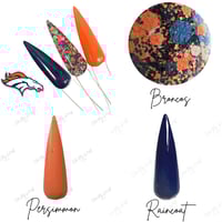 Image 4 of BRONCOS- NFL nails, football nails