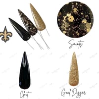 Image 6 of SAINTS- NFL nails, football nails