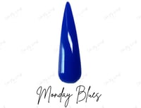 Image 1 of Monday Blues- blue dip powder, blue nail dip, dip powder, nail dip powder, dip powder nails, nail...