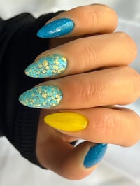 Image 1 of CHARGERS- NFL nails, football nails