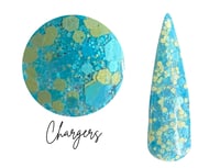 Image 3 of CHARGERS- NFL nails, football nails