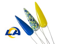 Image 3 of RAMS- NFL nails, football nails