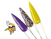 Image 5 of VIKINGS- NFL nails, football nails