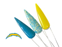 Image 5 of CHARGERS- NFL nails, football nails