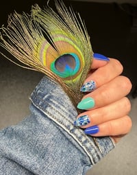 Image 5 of Monday Blues- blue dip powder, blue nail dip, dip powder, nail dip powder, dip powder nails, nail...