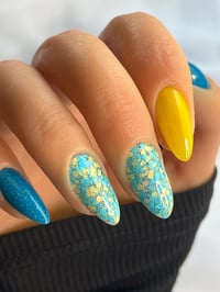 Image 6 of CHARGERS- NFL nails, football nails