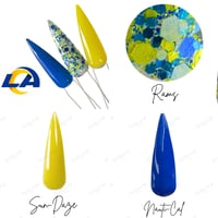 Image 7 of RAMS- NFL nails, football nails