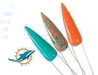 Image 2 of DOLPHINS- NFL nails, football nails