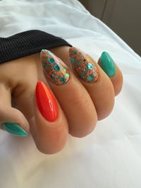 Image 8 of DOLPHINS- NFL nails, football nails