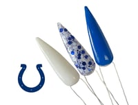 Image 1 of COLTS- NFL nails, football nails