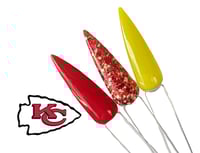 Image 3 of CHIEFS- NFL nails, football nails