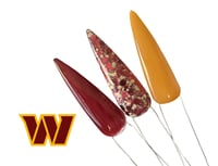 Image 3 of COMMANDERS- NFL nails, football nails