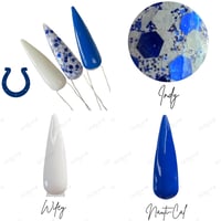 Image 4 of COLTS- NFL nails, football nails