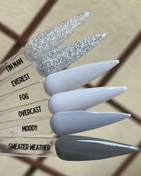 Image 5 of TIN MAN-dip powder, nail dip, silver glitter dip powder, nail dip powder, dip powder nails, nail ...