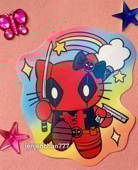 Holographic Kittypool stickers