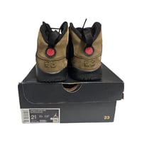 Image 2 of Nike Air Jordan 9 Retro PS "Olive" Black/True Red 401811-030 Size 2.5Y