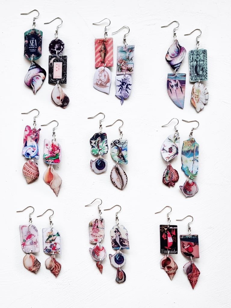 ‘le premier avril’ – earrings, singles or set Image 2