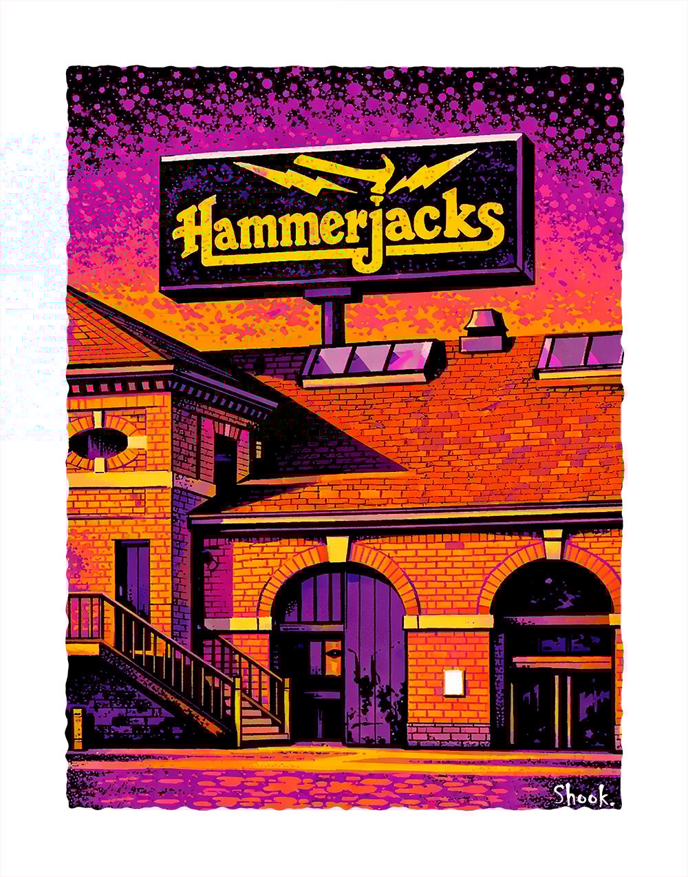 Hammerjacks - Baltimore MD Art Print (Multi-size options)