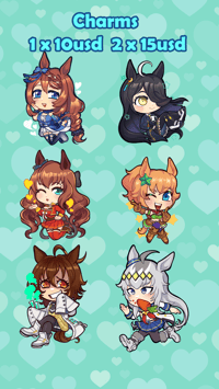 Image 2 of Uma Musume Charms  (Ends march 3)