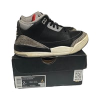 Image 3 of Nike Air Jordan 3 Retro PS "Black Cement" DM0966-010 Size 2Y w/ Box