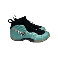 Image 3 of Nike Little Posite Pro GS "Island Green" Metallic Platinum 644792-303 Size 6.5Y