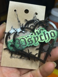Image 1 of Psycho Turquoise and Black