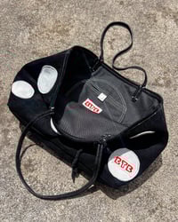 Image 3 of SPOT TOTE BLACK AND WHITE