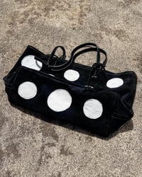 Image 4 of SPOT TOTE BLACK AND WHITE
